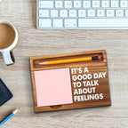 akeke Funny Sticky Note Holder Gifts for Guidance Counselor, Mental Health, Speech Therapy, Social Worker, School Counselor Desk Self-Stick Note Pad Holders GSH16