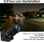 SVPRO 5-50mm Zoom Lens USB Camera 1080P with Sony IMX323 Sensor, H.264 HD Camera with 0.01lux Ultra Low Light USB Webcam for Weak Light Conditions,PC Cam for Windows Linux Mac Android