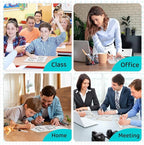 Dry Erase Lapboards 32 Pack, Double-Sided Small White Board for Classroom Student, 9"x12" Portable Dry Erase Board Bulk, Mini Whiteboard with 36 Pens, 36 Erasers & 36 Pen Holders, for Teacher Supplies