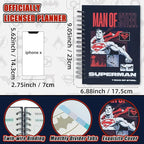 Hero Academic Planner, Weekly Monthly Daily Agenda, Custom Date Organizer for Time Management, Spiral Bound Notebook with Colorful Tabs,Datebooks for School Office Home(Navy Red)