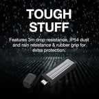 Seagate Ultra Compact 2TB, Portable SSD, 1000MB/s, USB-C, USB 3.2 Gen2, IP54 Water Dust and 3m Drop Resistant, Windows/Mac/iPhone/iPad/Android Phone/Tablet/PS4/PS5/Xbox Compatibility (STMX2000400)