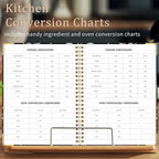 GOLDPEI Blank Recipe Book to Write in Your Own Recipes, Blank Cookbook with 175 Pages for Family Cooking Lover, Recipe Notebook with Tab Sticker Sheets, Recipe Journal, Hardcover, 7.5" x 9.5"