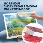 General Purpose Masking Tape Beige White 0.94 Inches x 60 Yards, Bulk Painters Tape for Painting, Labeling, DIY Arts Crafts, Home Office School Projects, 36 Rolls