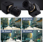 SVPRO 8MP USB Webcam with Zoom Lens,2.8-12mm Optical Zoom Camera with Sony IMX179 Sensor,High Definition Webcam3264x2448 HD Video Camera USB2.0 UVC Plug and Play Camera Support OTG
