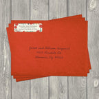 Ivory Holiday Floral Rolled Address Labels/Roll of 250 Personalized Return Address Labels/Designer Return Address Stickers in Elegant Plastic Dispenser