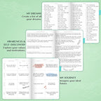 Legend Planner PRO – Deluxe Weekly & Monthly Life Planner to Increase Productivity and Hit Your Goals. Time Management Organizer Notebook – Undated – 7 x 10" Hardcover + Stickers – Mint Green