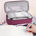 WEMATE Pencil Case, Large Storage Organizer for Stationery, Back - to - School Essential, Teacher Must - have, Big Pencil Pouch, Marker Case School Supplies for College & High School