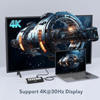 USB C Hub, INTPW 9-in-1 USB Multiport Adapter with 4K HDMI, PD 100W, USB-C and 2 USB A 3.0 5Gbps, 2 USB A 2.0, SD/TF Card Reader, Aluminum USB Hub for Laptop, iPhone 16/15 Series, MacBook, iPad