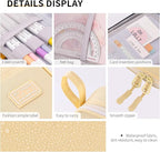 CICIMELON Durable Pen Pencil Case Big Storage Pen Pouch Bag for School Supplies College Teen Girls Adults, Beige