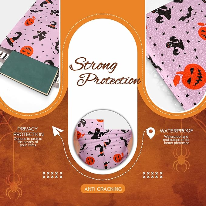 Halloween Poly Mailer 10x13 Inch 100 Pcs, Waterproof Shipping Bags for Clothing, Tear-Resistant Mailier Bags, Strong Mailing Bags with Self-Seal - Purple