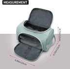 XQXA Extra Large Capacity Pencil Case Organizer, Multifunctional Pencil Pouch with Compartmens, Travel Simple Stationery Bag, Nylon Pencil Bag for Adults (Green)