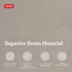 Keter Marvel Plus 71 Gallon Resin Deck Box-Organization and Storage for Patio Furniture Outdoor Cushions, Throw Pillows, Garden Tools and Pool Floats, Beige