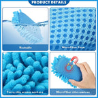 Sherr 24 Pcs Magnetic Whiteboard Eraser School Dry Erase Erasers Microfiber Shag Washable White Board Eraser for Chalk Classroom Home Office (Multicolor)