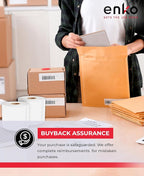 enKo (6 Rolls, 1320 Labels) Address & Shipping Labels 30323 (2-1/8 x 4") Compatible for Dymo LabelWriter