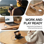 PHIXERO P5PLUS Portable SSD 512GB Up to 550MB/s, USB 3.2 Gen 2 External Solid State Drive，USB C to C&A for Smartphone，Tablet，PC，Labtop (White)