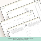 Blue Sky Day Designer 2025-2026 Academic Year Weekly and Monthly Planner Calendar, July 2025 - June 2026, 12-Month, 8" x 10", Faux Leather Cover, Bookbound, Black