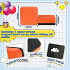 TaoBary Taobary 96 Pack Mini Dry Erase Erasers Bulk Magnetic Whiteboard Dry Erasers Classroom Supplies Whiteboard Chalkboard Cleaner for Teacher Kids School Office, 1.97 x 1.97 Inch (Colorful)