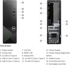 Dell Vostro 3030s Small Desktop SFF Business Computer, 14th Gen Intel 10-Core i5-14400 (Beat i7-13620H), 64GB DDR5 RAM, 2TB PCIe SSD, WiFi 6, Bluetooth, Type-C, DisplayPort, HDMI, Windows 11 Pro