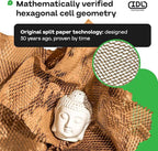 IDL Packaging HexaFil Honeycomb Packing Kraft Paper 15" x 10080" (840ft) in Self-Dispensed Box - Patented Cushioning Box Filler for Void Filling, Moving, Shipping - Alternative to Bubble Plastic