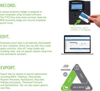Pyramid Time Systems -TimeTrax Automated Proximity Time and Attendance with Pyramid TTEZ Time Clock System with Software Download [PPDLAUBKN], RFID - No Touch Employee Punch in - Black