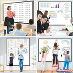 H-Qprobd 60"x48" White Board for Wall Large Magnetic Dry Erase Board with Black Aluminum Frame, Presentation Whiteboard Suitable for Home, Office, Classroom & Kitchen