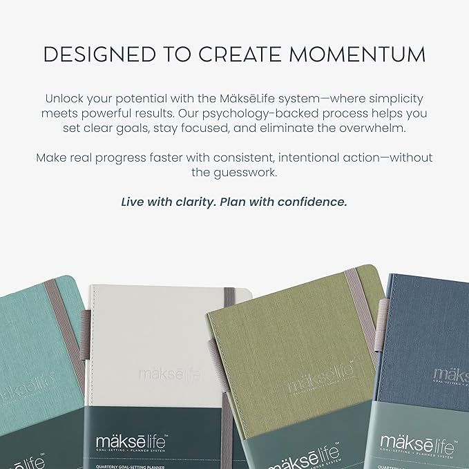 Quarterly Undated Planner - Goal Setting And Weekly Planner, Productivity Tools, Time-Management, Habit Tracker, Gray