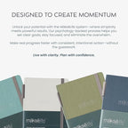 Quarterly Undated Planner - Goal Setting And Weekly Planner, Productivity Tools, Time-Management, Habit Tracker, Green