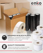 enKo (6 Rolls / 6000 Labels) 30334 Dymo Compatible Multipurpose Barcode (1-1/4" x 2-1/4")