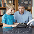 Manual Typewriter Machine – Vintage Portable Typewriter for Typing Letters – Classic Black Type Writer for Kids, Authors, and Retro Enthusiasts – Gift for Writers and Collectors