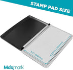 MaxMark Large Premium Dry No Ink Stamp Pad - 3.5" x 6.25" - Quality Felt Pad