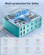 Charging Station (600W),12-Port USB C Charger Block with Dual 100W PD USB-C Fast Charging Station Hub for MacBook Pro/Air/All iPad iPhone 17/16 15/14/13/Pro Max/Samsung Galaxy Note(Green)