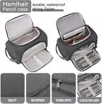 Large Pencil Pouch,Pencil Case Aesthetic,Zipper Pencil Box For Girls Back To School Supplies Emergency Bag Makeup Bag (Grey)