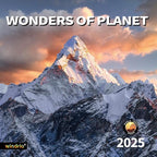 2025 Wall Calendar,Calendar 2025, January 2025 - December 2025, Wall Calendar Wonders of Planet, 12" x 24" Opened,Full Page Months Thick & Sturdy Paper for Gift Perfect Calendar Organizing & Planning
