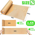 Honeycomb Packing Paper, MINHAO 15"x165' Eco Friendly Packing Paper for Moving Recyclable Honeycomb Paper Moving Supplies Bubble Paper Wrapping Protective Roll, With 36 Fragile Sticker Labels