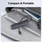 Acer USB C Hub 4 Ports, Multiple USB 3.0 Hub, USBC Splitter for Laptop with TypeC Power Port, Extender for Type C Port Laptop, PC, Desktop and More (USB-C, 0.7ft)