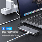 Docking Station for MacBook Pro/MacBook Air M1 2020 2019 2018 13" 15" 16", USB C Docking Station Dual Monitor, USB C Hub with 3 * 10Gbps USB Port, 100W PD Charging