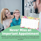 S&O Watercolor Floral Large Desk Calendar from July 2025 to Dec 2026 - Tear-Away Table Calendar 2025-2026 - Desktop Blotter - Academic Desk Planner - Desk Pad Large - 11x17in