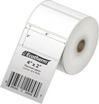 4" x 2" Thermal Labels | 6 Rolls | 7500 Labels | fits Zebra, Munbyn, Rollo, Godex, Arkscan, iDPRT, Offnova Thermal Label Printers and More | Blank White Adhesive Stickers by Ecotherm