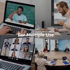 Tenveo All-in-One Conference System 3X Optical Zoom PTZ Camera and MagiCall Bluetooth Speakerphone Upgraded System Audio and Video Output USB3.0/HDMI/RS485/RS232 Works with Zoom OBS for Large Meeting