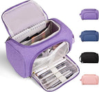 Large Pencil Pouch,Pencil Case Aesthetic,Zipper Pencil Box For Girls Back To School Supplies Emergency Bag Makeup Bag (Purple)