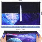 6 Pack Stretchable Book Cover Jumbo Fabric Book Covers Colorful Pattern Print Book Protector Washable Reusable Protective Textbook Cover for Hardcover Textbooks up to 9 x 11 Inch (Star Pattern)