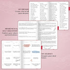 Legend Planner PRO – Deluxe Weekly & Monthly Life Planner to Increase Productivity and Hit Your Goals. Time Management Organizer Notebook – Undated – 7 x 10" Hardcover + Stickers – Hot Pink