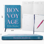 Travel Journal – Itinerary Planner Organizer & Traveling Memory Diary for Women and Men, Travel Log Book for 6 Trips with Packing Lists, Notes & Reflections, A5 Size (Undated)