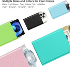 Poly Bubble Mailers 4x8 Padded Envelopes #000 50pcs, Self Seal Shipping Envelopes Padded Packaging for Small Business (Light Blue)