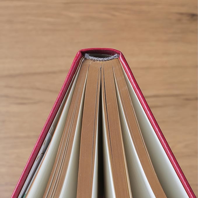 Thick Lined Journal Notebook with Pen, 360 Pages 100gsm Paper, Brown Sprayed Edge, Journal for Writing B5 Ruled Notebook ,Leather Hardcover,Perfect for Work, Office or School, 7.8'' x 10'' Wine Red