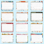 Gannyfer Desk Calendar 2025-2026, 18 Months Fridge Calendar - Large 14" x 11" Desktop/Wall Monthly Calendar, July 2025 - Dec 2026, Personal Planner for Home, School, Office(3 Stickers)