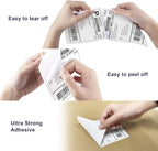 POLONO Genuine 4" x 6" Direct Thermal Shipping Label, Thermal Label (Pack of 1000), Perforated Fanfold Labels Compatible with POLONO PL80E, PL70E, PL60 Label Printer, BPA & BPS Free, Commercial Grade