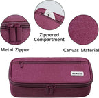 WEMATE Pencil Case, Large Storage Organizer for Stationery, Back - to - School Essential, Teacher Must - have, Big Pencil Pouch, Marker Case School Supplies for College & High School