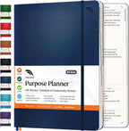 Roterunner Purpose Planner Notebook B5 7.5”x9.8” Undated Planner 2025 Daily Weekly and Monthly Productivity Goal Setting Tool for Work Home ADHD Planner for Adults Self Care Journal