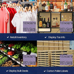 Perco Lavender Pricing Labels for Monarch 1136 - 14,000 Labels, 8 Rolls, Ink Roll Included